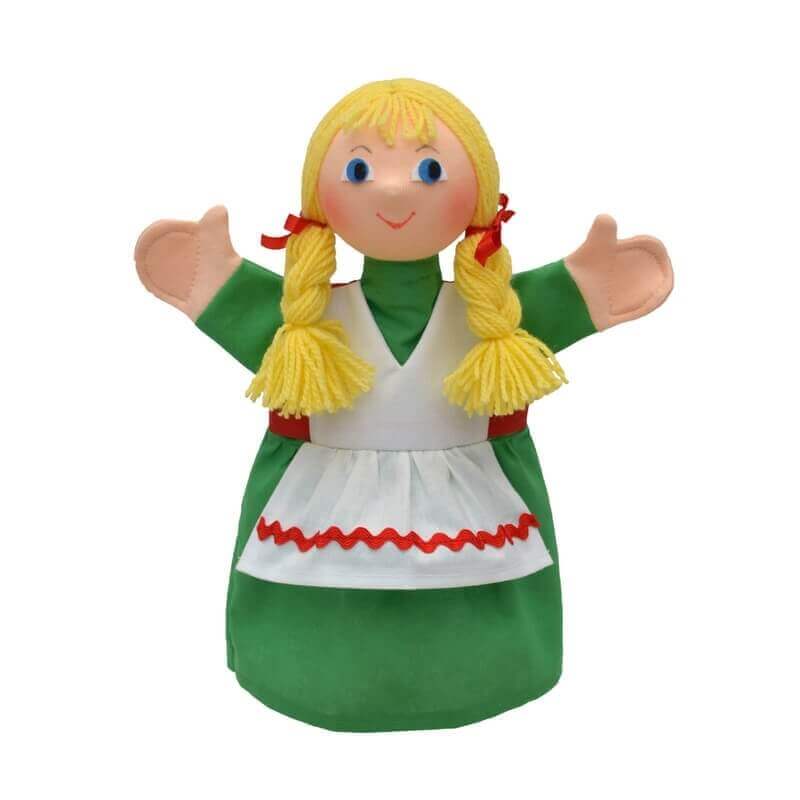 Κούκλα Κουκλοθεάτρου - Κορίτσι με πράσινο Φόρεμα