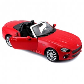 Bburago 1:24 Fiat 124 Spider κόκκινο