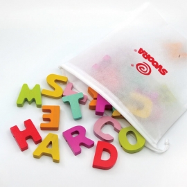 Ξύλινο Αγγλικό Αλφάβητο και 50 Κάρτες Ανάγνωσης & Γραφής