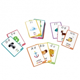 Ξύλινο Αγγλικό Αλφάβητο και 50 Κάρτες Ανάγνωσης & Γραφής