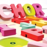 Ξύλινο Αγγλικό Αλφάβητο και 50 Κάρτες Ανάγνωσης & Γραφής