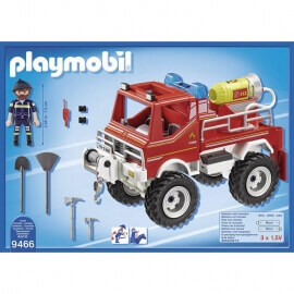 Playmobil Όχημα Πυροσβεστικής με Τροχαλία Ρυμούλκησης (9466)
