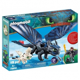 Playmobil Dragons - Ο Φαφούτης κaι ο Ψαρής με ένα Δρακούλη (70037)