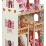 Ξύλινο Κουκλόσπιτο Mia με 5 Επιπλωμένα Δωμάτια