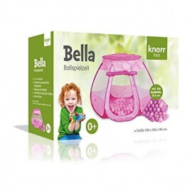 Σκηνή Τριγωνική Ρόζ 'Bella' με 100 Μπαλάκια