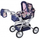 Καρότσι Κούκλας Twingo S Blue Flowers