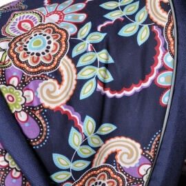 Καρότσι Κούκλας Twingo S Blue Flowers