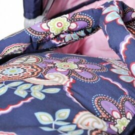 Καρότσι Κούκλας Twingo S Blue Flowers