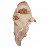 Μωρό Emma με Ήχο και Κουβέρτα Ροζ 40εκ. Tyber (140810)