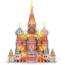 3D Παζλ Καθεδρικός Ναός Αγίου Βασιλείου LED φωτιζόμενο 224 κομ.3D Παζλ Καθεδρικός Ναός Αγίου Βασιλείου LED φωτιζόμενο 224 κομ.
