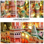 3D Παζλ Καθεδρικός Ναός Αγίου Βασιλείου LED φωτιζόμενο 224 κομ.