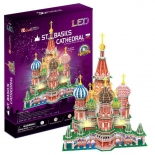 3D Παζλ Καθεδρικός Ναός Αγίου Βασιλείου LED φωτιζόμενο 224 κομ.