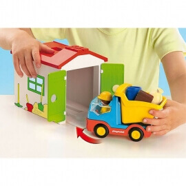 Playmobil Προσχολική Σειρά 1.2.3 Φορτηγό με Γκαράζ (70184)