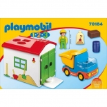 Playmobil Προσχολική Σειρά 1.2.3 Φορτηγό με Γκαράζ (70184)