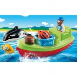 Playmobil Προσχολική Σειρά 1.2.3 Αλιευτικό Σκάφος (70183)