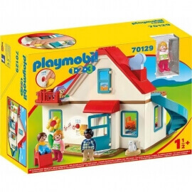 Playmobil Προσχολική Σειρά 1.2.3 Επιπλωμένο Σπίτι (70129)