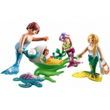 Playmobil Γοργόνες - Γοργονοοικογένεια με Καροτσάκι Κοχύλι (70100)