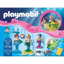 Playmobil Γοργόνες - Γοργονοοικογένεια με Καροτσάκι Κοχύλι (70100)