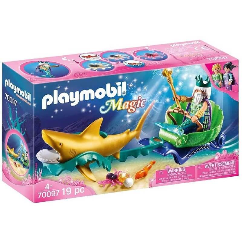 Playmobil Γοργόνες - Βασιλιάς Θάλασσας με Άμαξα Καρχαρία (70097)Playmobil Γοργόνες - Βασιλιάς Θάλασσας με Άμαξα Καρχαρία (70097)