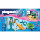 Playmobil Γοργόνες - Βασιλιάς Θάλασσας με Άμαξα Καρχαρία (70097)