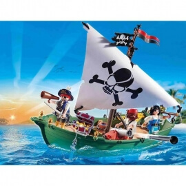 Playmobil Πειρατές - Πειρατικό Πλοιάριο με Υποβρύχιο Μοτέρ(70151)