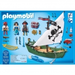 Playmobil Πειρατές - Πειρατικό Πλοιάριο με Υποβρύχιο Μοτέρ(70151)