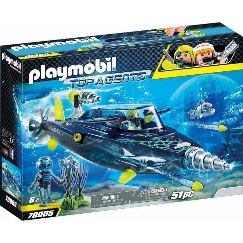 Playmobil Top Agents IV - Σκάφος Υποβρύχιων Καταστροφών της Shark Team (70005)Playmobil Top Agents IV - Σκάφος Υποβρύχιων Καταστροφών της Shark Team (70005)