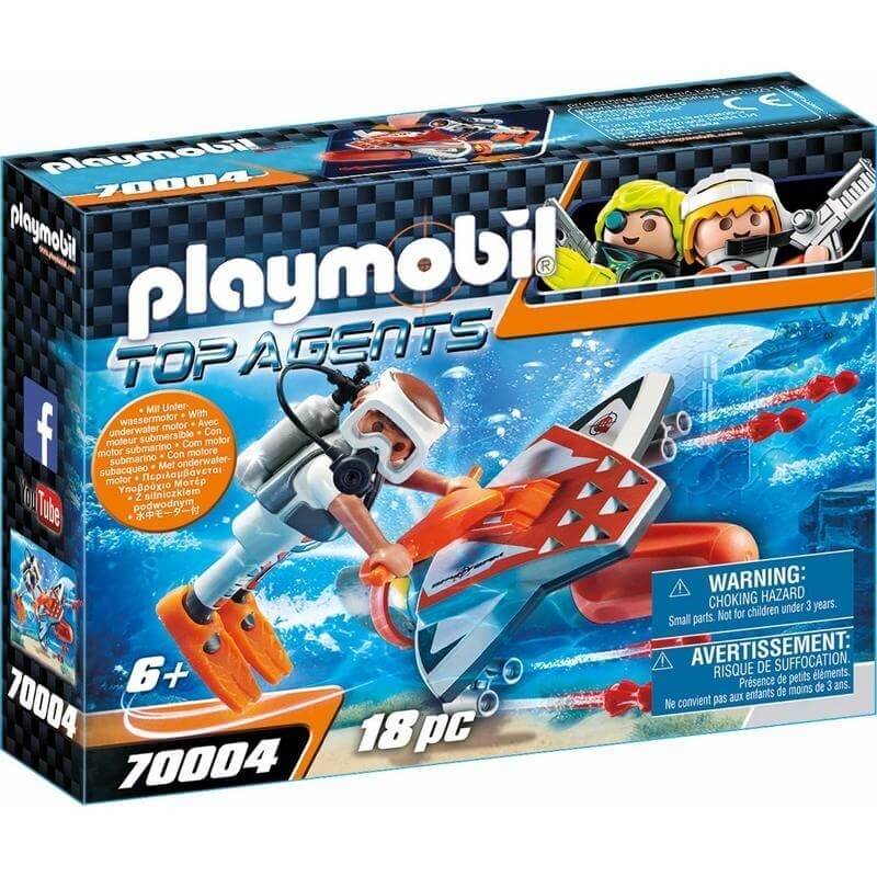 Playmobil Top Agents IV - Υποθαλάσσιο Τζετ της Spy Team (70004)Playmobil Top Agents IV - Υποθαλάσσιο Τζετ της Spy Team (70004)