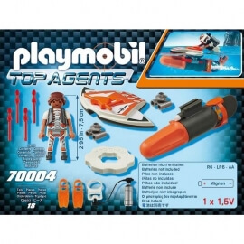 Playmobil Top Agents IV - Υποθαλάσσιο Τζετ της Spy Team (70004)