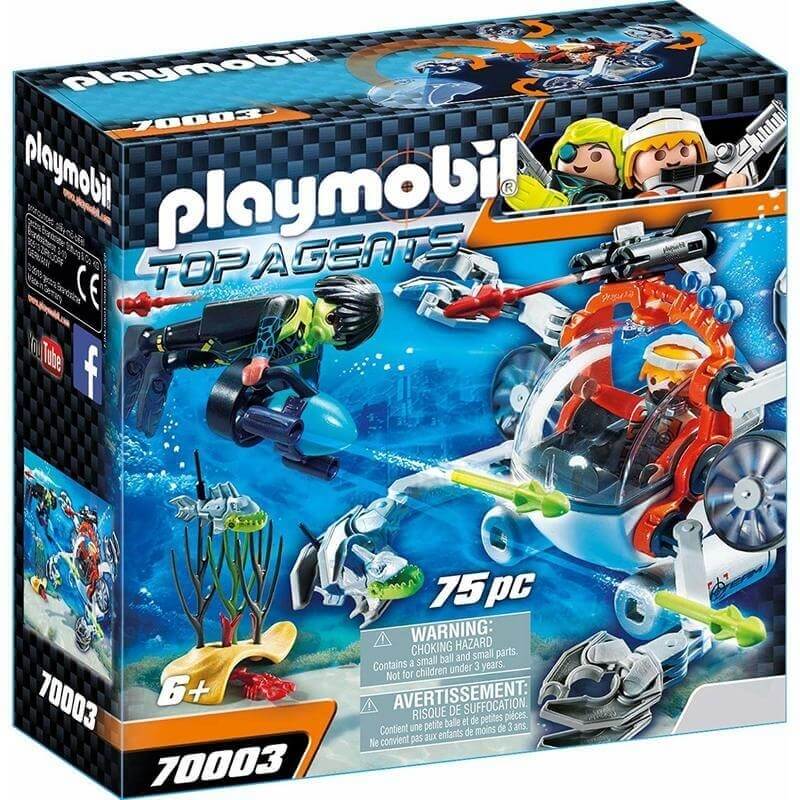 Playmobil Top Agents IV - Υποβρύχιο Σκάφος της Spy Team (70003)Playmobil Top Agents IV - Υποβρύχιο Σκάφος της Spy Team (70003)