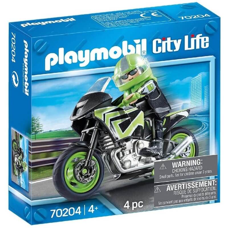 Playmobil Μοτοσυκλέτα με Αναβάτη (70204)Playmobil Μοτοσυκλέτα με Αναβάτη (70204)