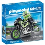 Playmobil Μοτοσυκλέτα με Αναβάτη (70204)