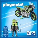 Playmobil Μοτοσυκλέτα με Αναβάτη (70204)