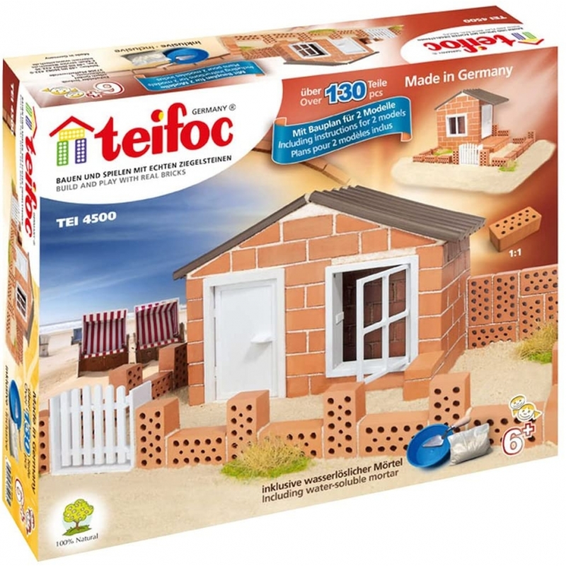 Teifoc - Κατασκευή Χτίζοντας με Πραγματικά Τουβλάκια "Καλοκαιρινό Σπίτι" σε 2 ΣχέδιαTeifoc - Κατασκευή Χτίζοντας με Πραγματικά Τουβλάκια "Καλοκαιρινό Σπίτι" σε 2 Σχέδια
