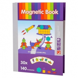 Μαγνητικό Βιβλίο Παζλ "Σχήματα" με 30 κάρτες