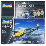 Πολεμικό Αεροπλάνο Messerschmidt Bf109 F-2 σετ δώρου με χρώματα & κόλλα