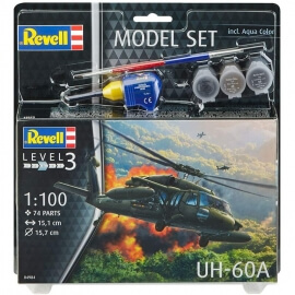 Πολεμικό Ελικόπτερο UH-60A σετ δώρου με χρώματα & κόλλα