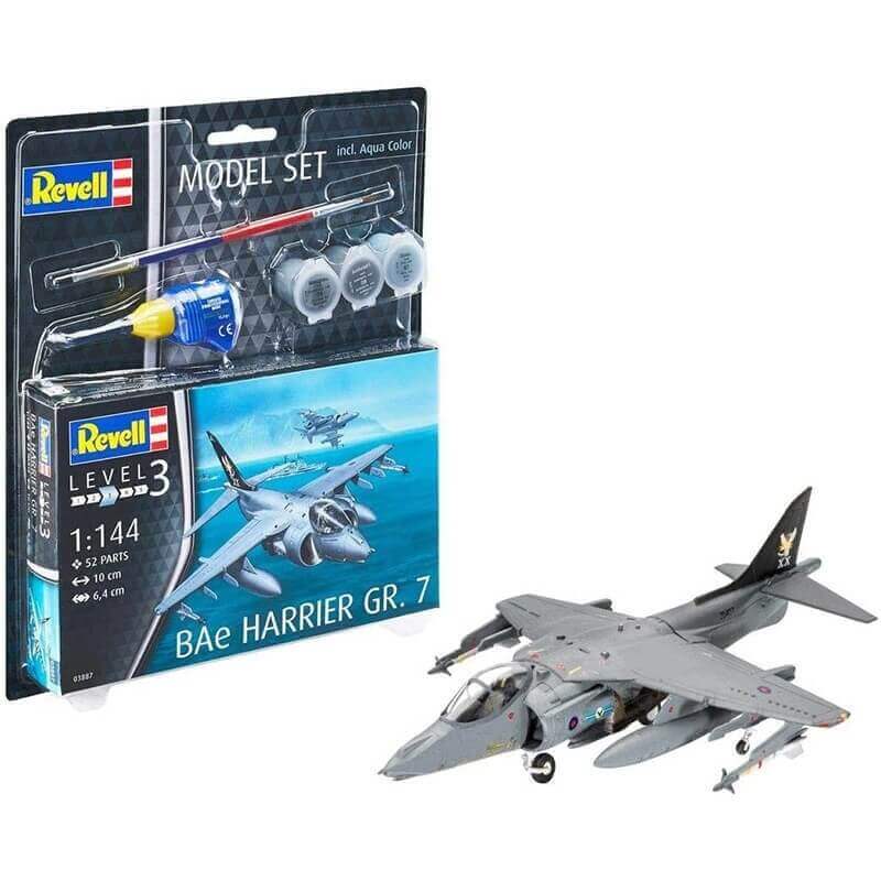 Πολεμικό Αεροπλάνο Bae Harrier GR. 7 σετ δώρου με χρώματα & κόλλα Πολεμικό Αεροπλάνο Bae Harrier GR. 7 σετ δώρου με χρώματα & κόλλα