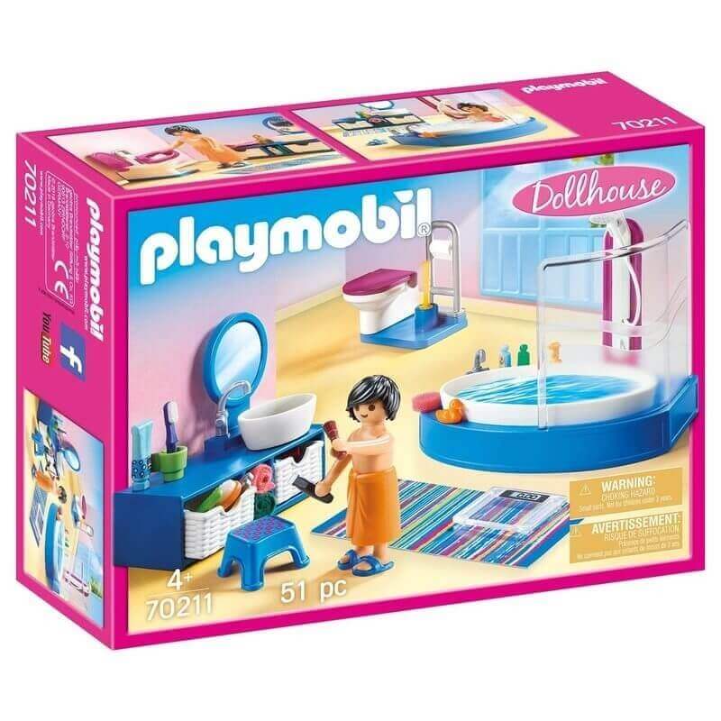 Playmobil - Πολυτελές Λουτρό με Μπανιέρα (70211)
