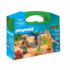 Playmobil - Maxi Βαλιτσάκι Εξερευνητές και Δεινόσαυροι (70108)