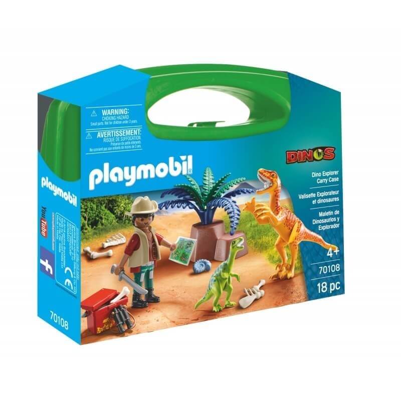 Playmobil - Maxi Βαλιτσάκι Εξερευνητές και Δεινόσαυροι (70108)Playmobil - Maxi Βαλιτσάκι Εξερευνητές και Δεινόσαυροι (70108)
