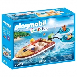 Playmobil - Ταχύπλοο Σκάφος με Φουσκωτές Κουλούρες (70091)