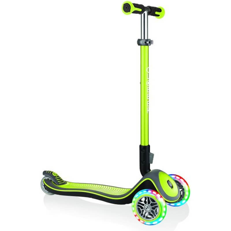 Πατίνι Globber Scooter Elite Deluxe lime green με τροχούς LEDΠατίνι Globber Scooter Elite Deluxe lime green με τροχούς LED