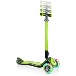 Πατίνι Globber Scooter Elite Deluxe lime green με τροχούς LED