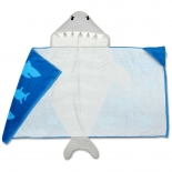 Παιδική Πετσέτα - Poncho για τη Θάλασσα με Κουκούλα "Καρχαρίας" (60 x 117 εκ) - Stephen Joseph (SJ100480)