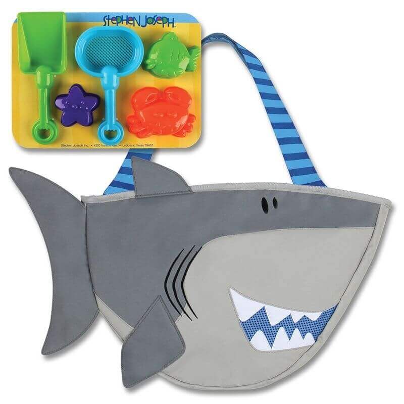 Παιδική Τσάντα για τη Θάλασσα με Παιχνίδια για την Άμμο "Καρχαρίας" - Stephen Joseph (SJ100380)
