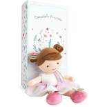Πάνινη Κούκλα Πριγκίπισσα Ροζ-Λευκή 30εκ. σε Κουτί Δώρου