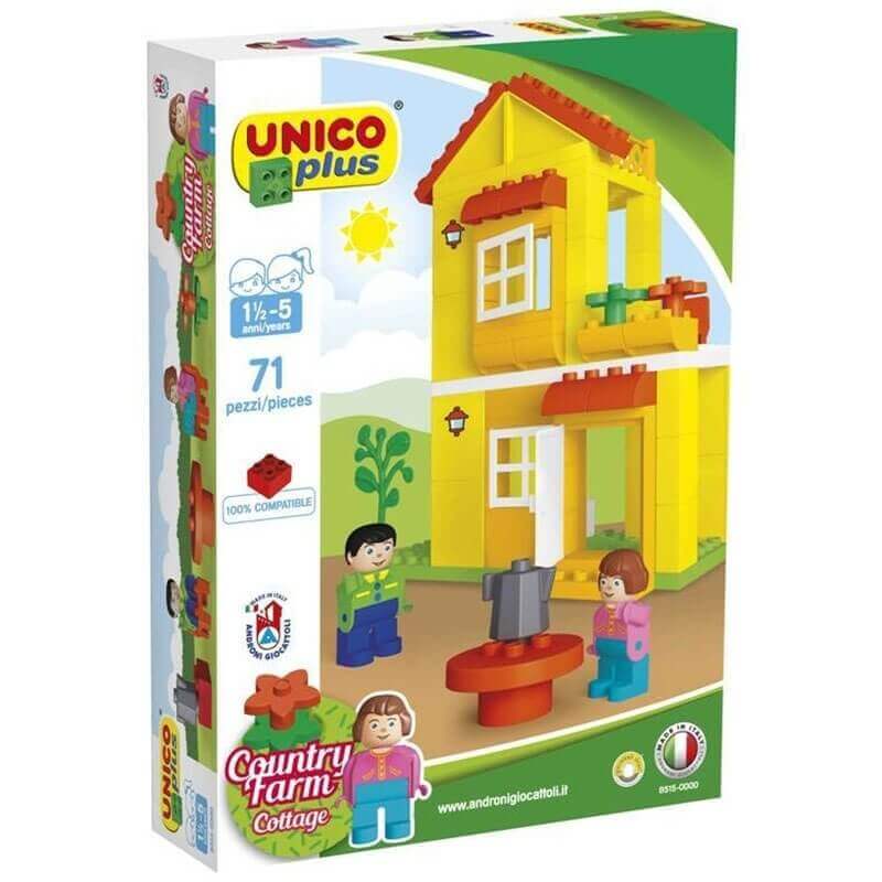 Unico Plus Τουβλάκια - Σπίτι με Ανθρωπάκια 71 τεμ.
