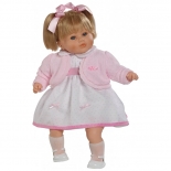 Κούκλα με Ήχους Carla με Ροζ Ζακέτα 52εκ - Berbesa (7206)