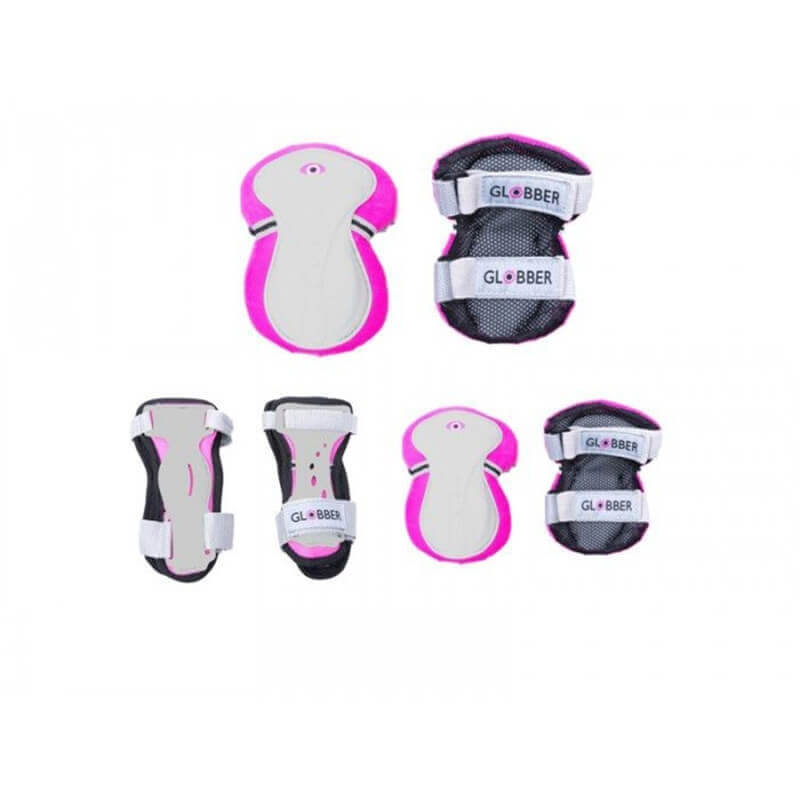 Globber Σετ Προστατευτικά για Ποδήλατο/Πατίνι XS (25-50 kg) Ροζ